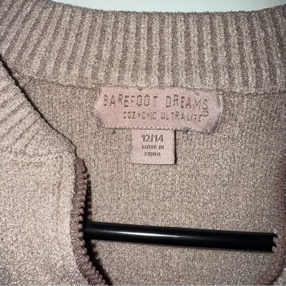 Barefoot Dreams CozyChic Ultra Lite Jacket Girls Size 12/14 Youth - Picture 2 of 7